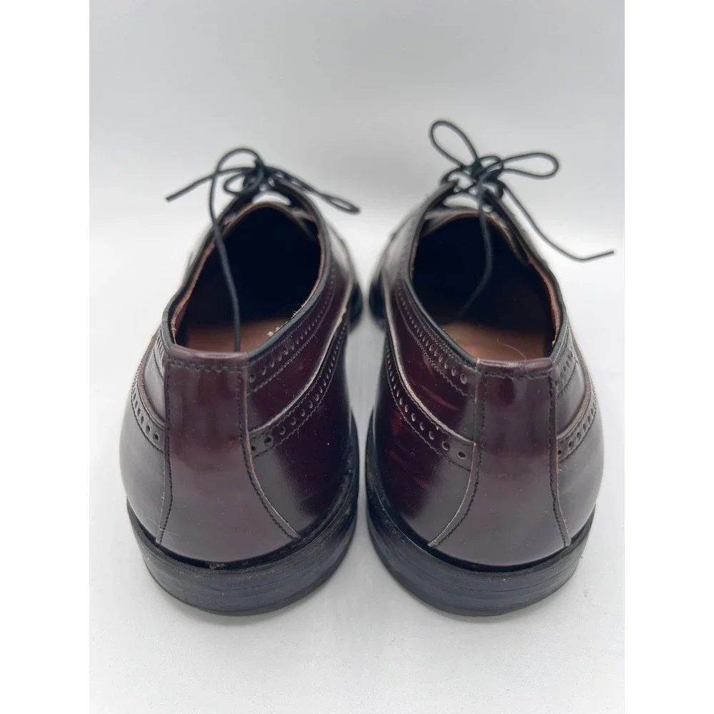 Allen Edmonds Richmond Wingtip Oxfords Mens‎ 11 D Burgundy Leather Made In USA